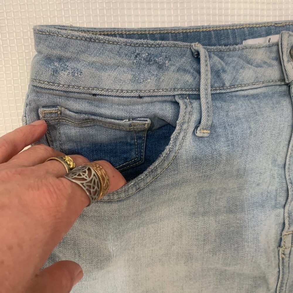 (E-137)Sam Edelman The Riley Denim Skirt Women’s Size 29 Blue Casual Jean Skirt‎ - Picture 6 of 7